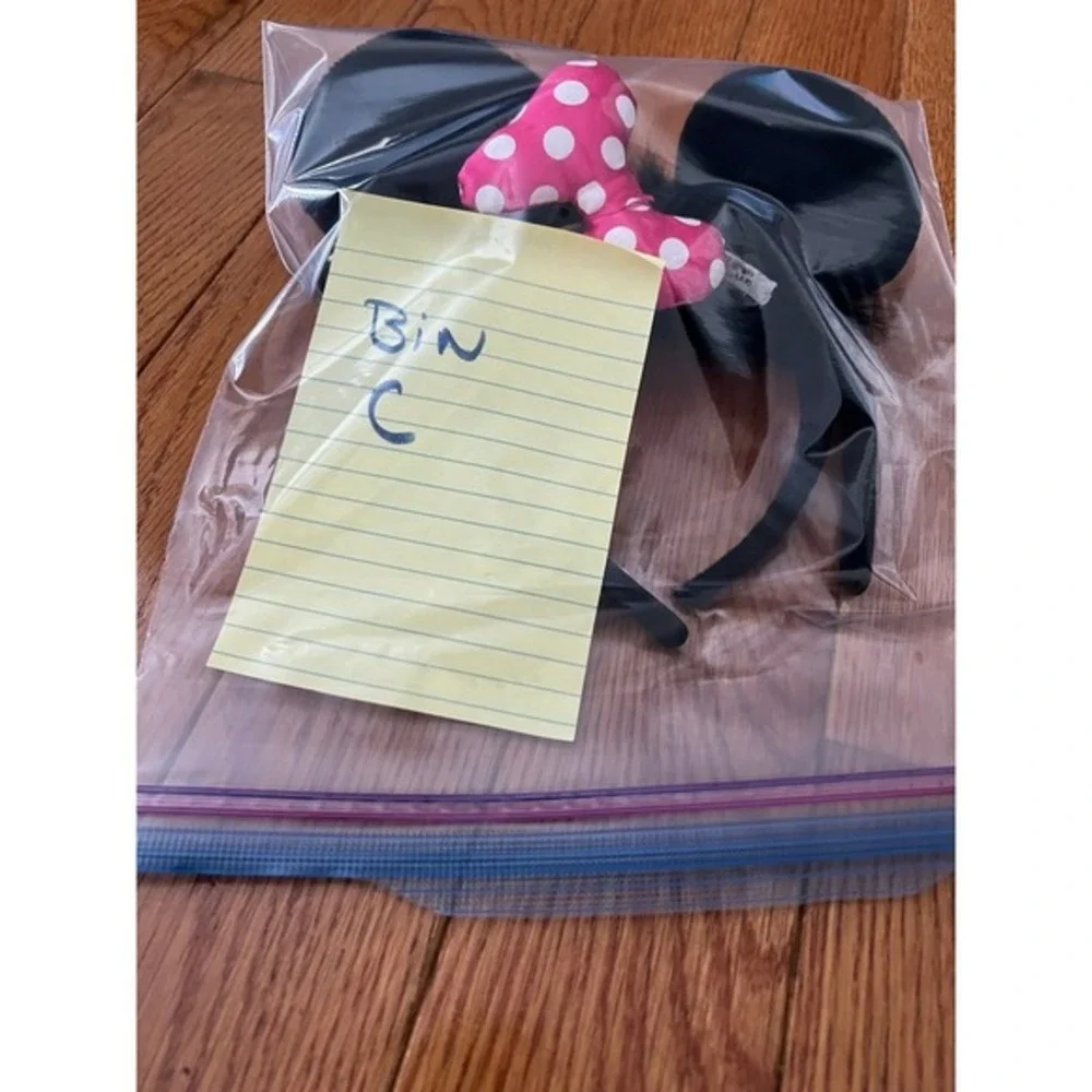 Bundle 2 girls Halloween head bands Minnie Mouse Disney leopard dress up play‎